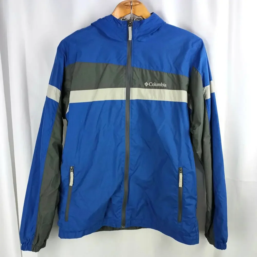 COLUMBIA Youth Hooded Windbreaker Size 18/20  Gorpcore Utility Spring Fall
